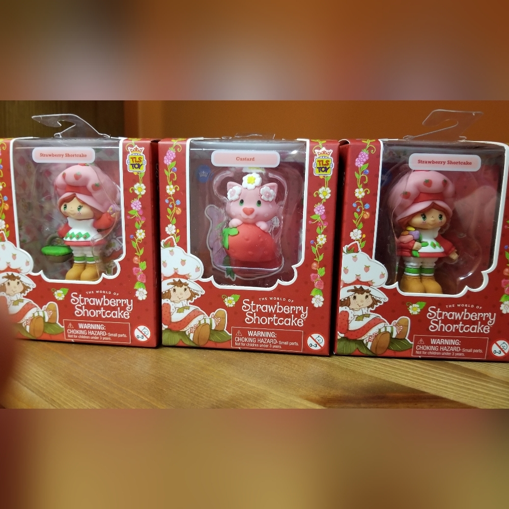 Strawberry Shortcake Spring Easter Cheebees With Custard Figure NWT